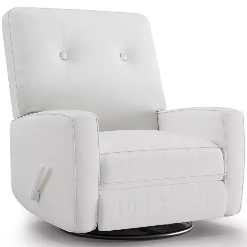 Fauteuil inclinable berçant 360° pour adultes, fauteuil à bascule pour chambre d'enfant, salon, chambre à coucher, bureau, lin
