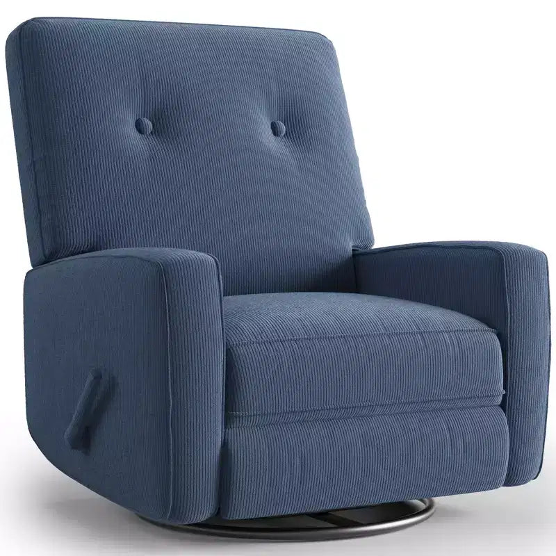 Fauteuil inclinable berçant 360° pour adultes, fauteuil à bascule pour chambre d'enfant, salon, chambre à coucher, bureau, lin