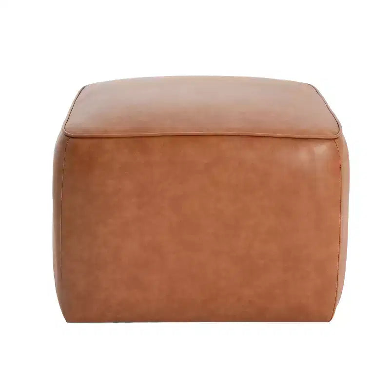 Pouf carré d'appoint moderne rembourré