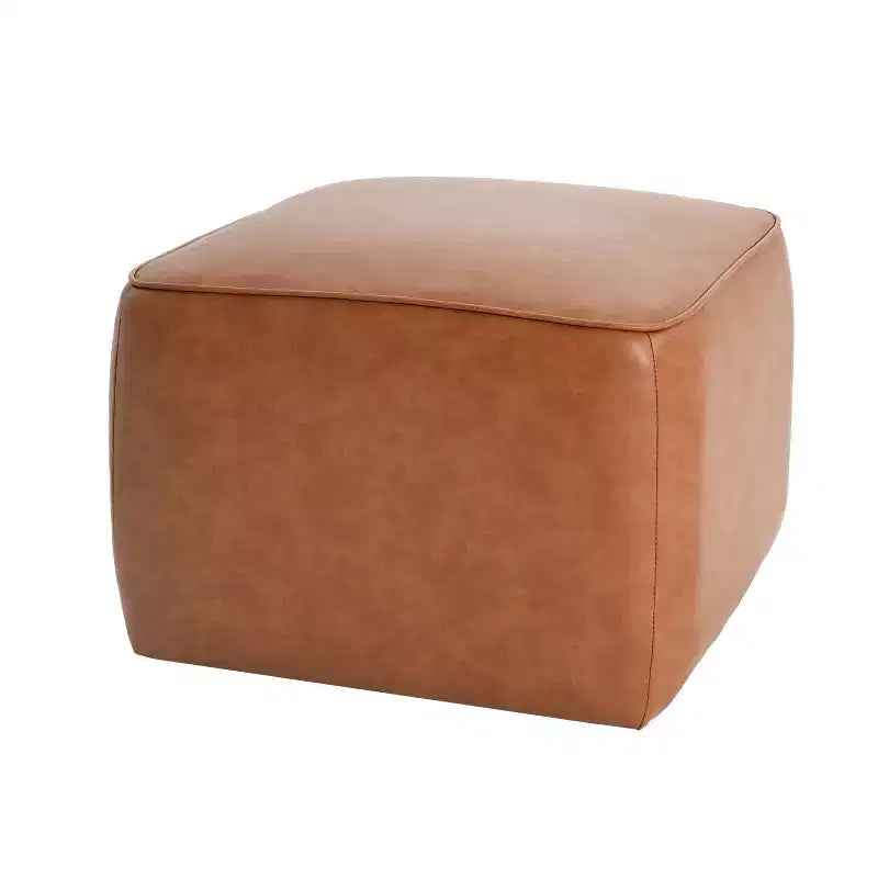 Pouf carré d'appoint moderne rembourré
