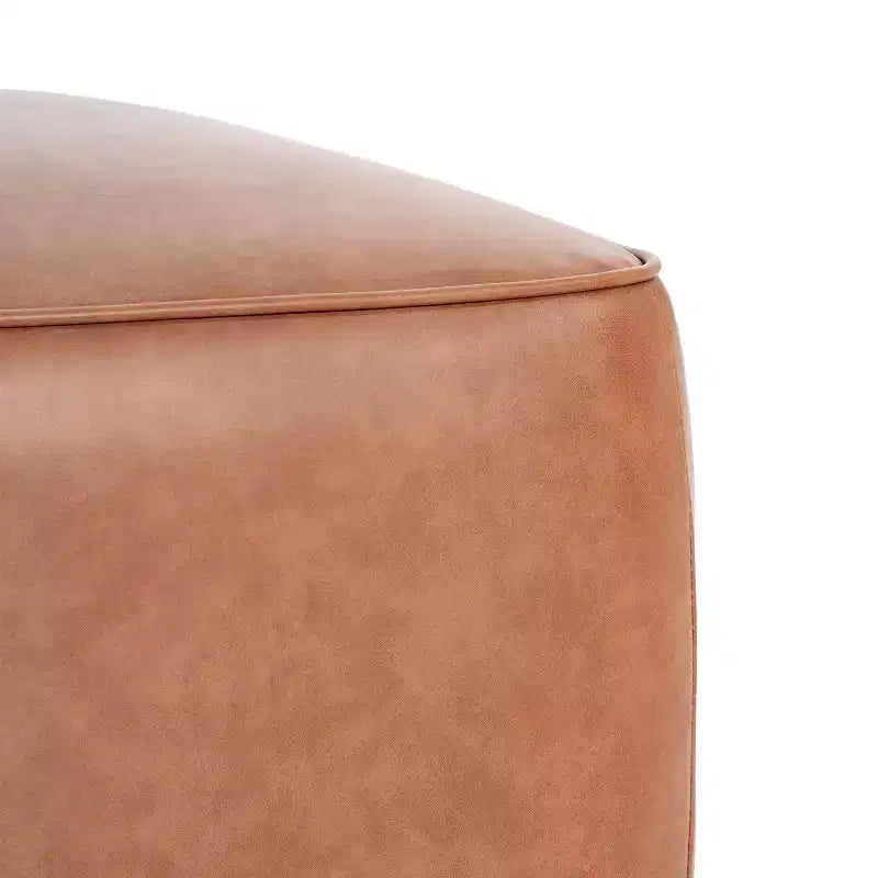 Pouf carré d'appoint moderne rembourré