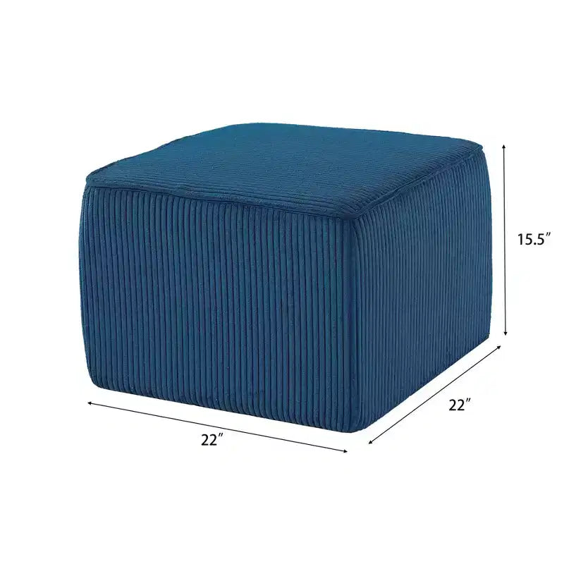 Pouf carré d'appoint moderne rembourré