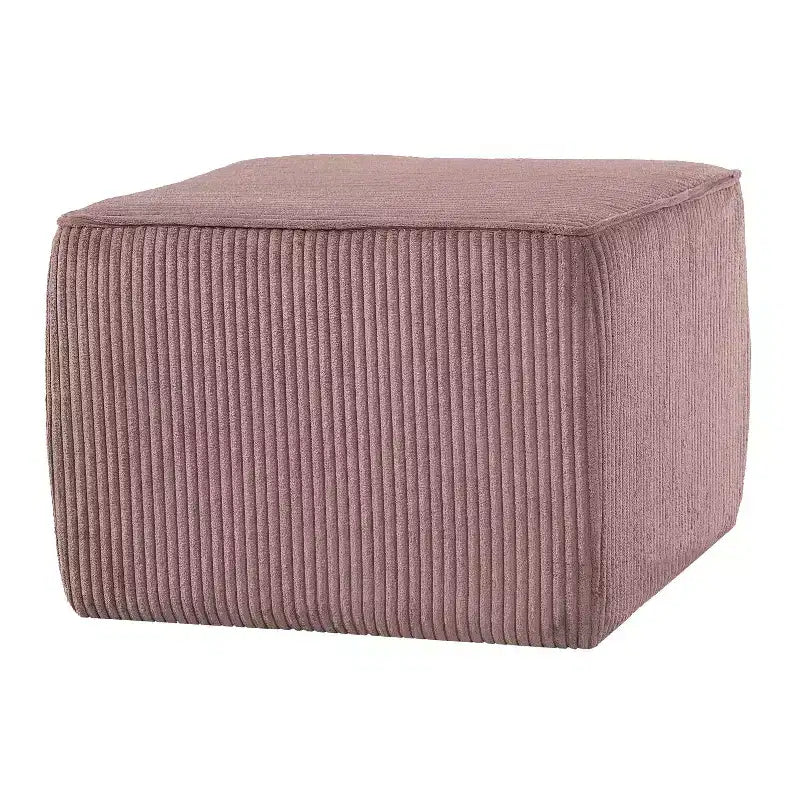 Pouf carré d'appoint moderne rembourré