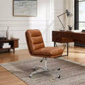 Chaise de bureau pivotante et réglable en similicuir