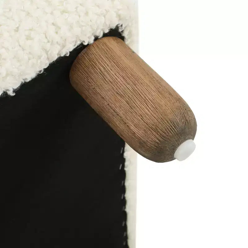 Banc pouf rembourré confortable avec pieds en bois, repose-pieds rectangulaire extra long pour chambre à coucher, entrée, couloir