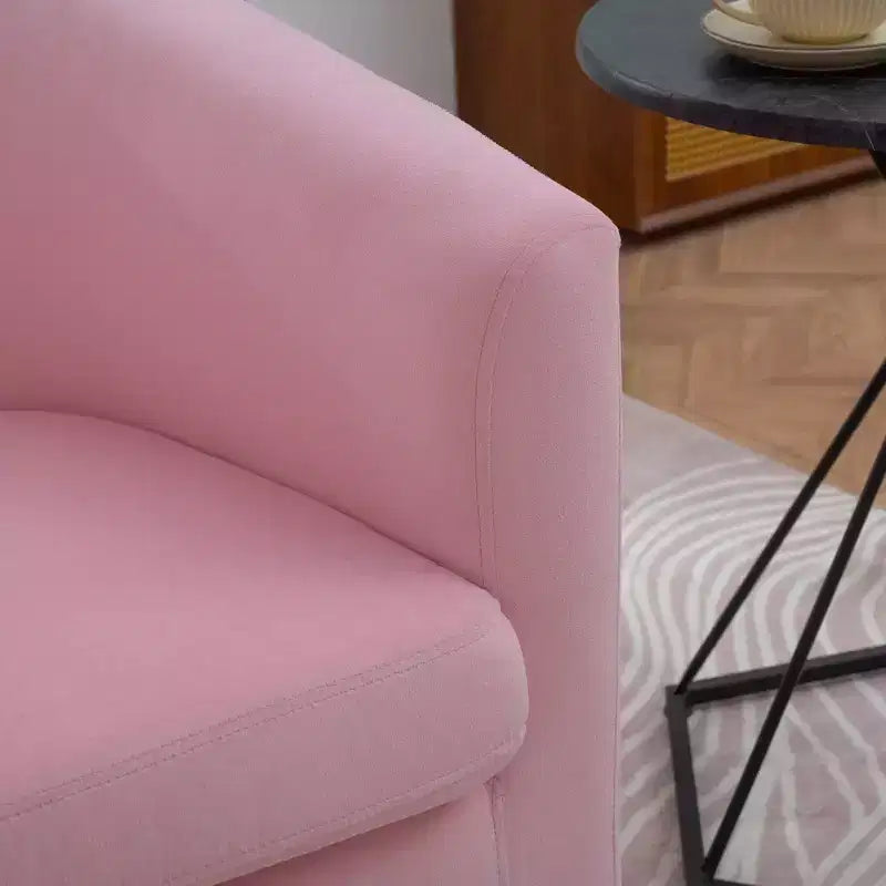 Chaise Pivotante Moderne Fine Fauteuil D'appoint Fauteuil Confortable et Doux avec Base Épaisse Chaise de Salon pour Chambre à Coucher