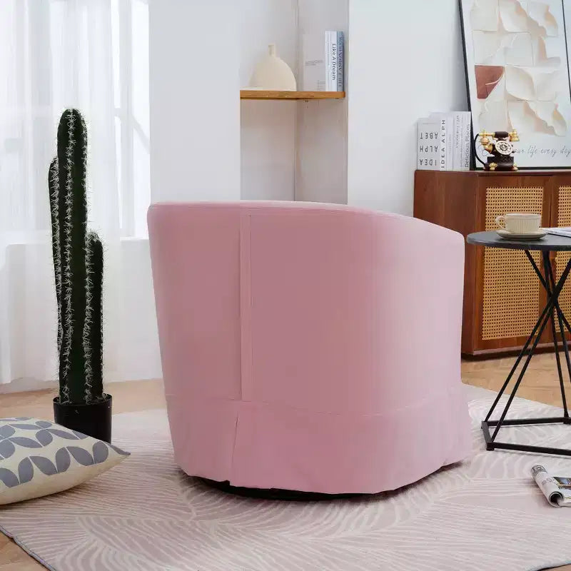 Chaise Pivotante Moderne Fine Fauteuil D'appoint Fauteuil Confortable et Doux avec Base Épaisse Chaise de Salon pour Chambre à Coucher
