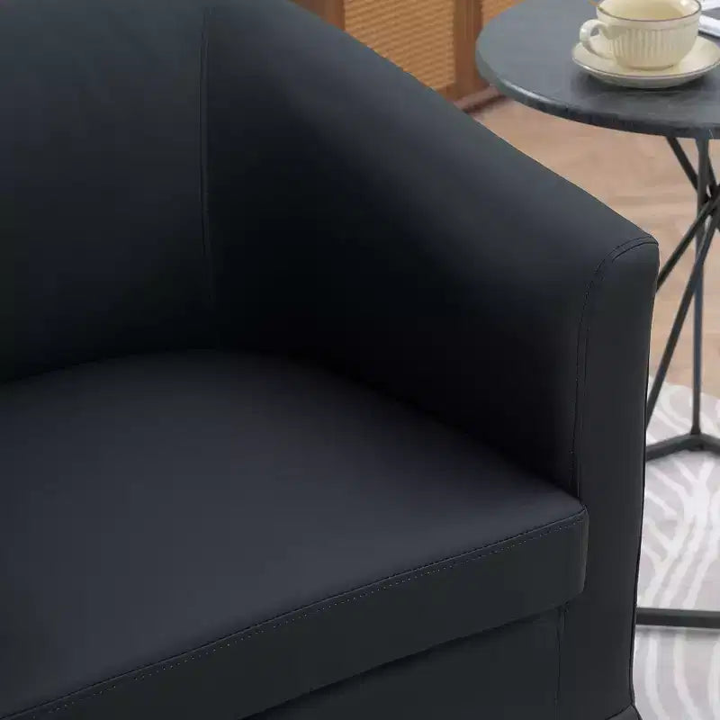 Chaise Pivotante Moderne Fine Fauteuil D'appoint Fauteuil Confortable et Doux avec Base Épaisse Chaise de Salon pour Chambre à Coucher