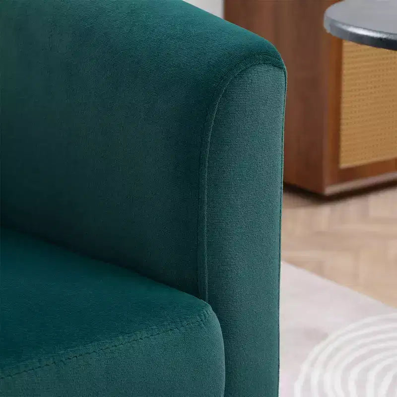 Chaise Pivotante Moderne Fine Fauteuil D'appoint Fauteuil Confortable et Doux avec Base Épaisse Chaise de Salon pour Chambre à Coucher