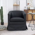 Chaise Pivotante Moderne Fine Fauteuil D'appoint Fauteuil Confortable et Doux avec Base Épaisse Chaise de Salon pour Chambre à Coucher
