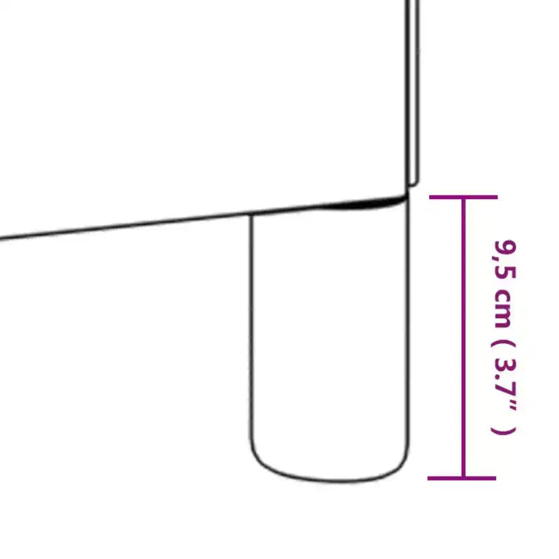 Cadre de lit double, cadre de lit plateforme rembourré en tissu, gris foncé, sans matelas