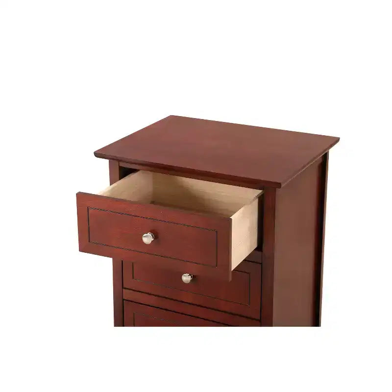 Table de chevet 63,5H x 48,26L x 38,1P, 3 tiroirs, rangement compact