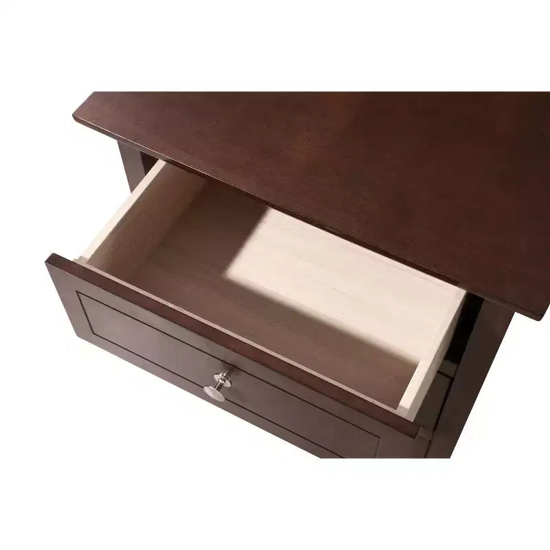 Table de chevet 63,5H x 48,26L x 38,1P, 3 tiroirs, rangement compact