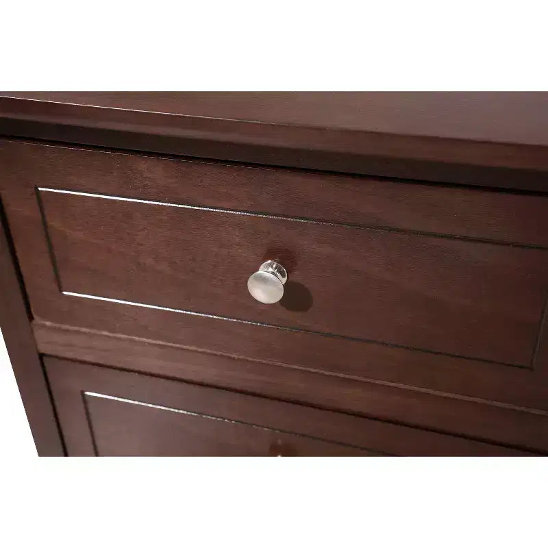 Table de chevet 63,5H x 48,26L x 38,1P, 3 tiroirs, rangement compact