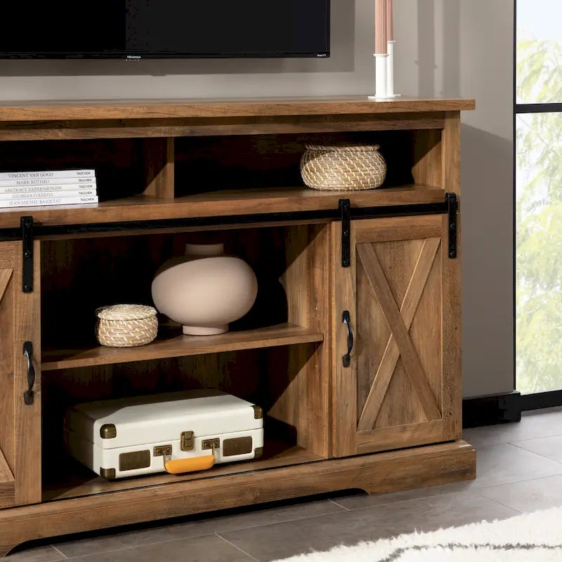 Middlebrook 52-inch Highboy Sliding Barn Door TV Stand