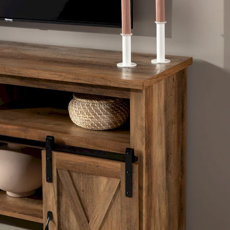 Middlebrook 52-inch Highboy Sliding Barn Door TV Stand