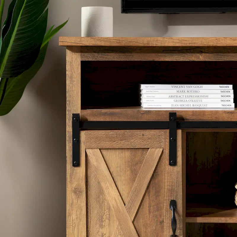 Middlebrook 52-inch Highboy Sliding Barn Door TV Stand