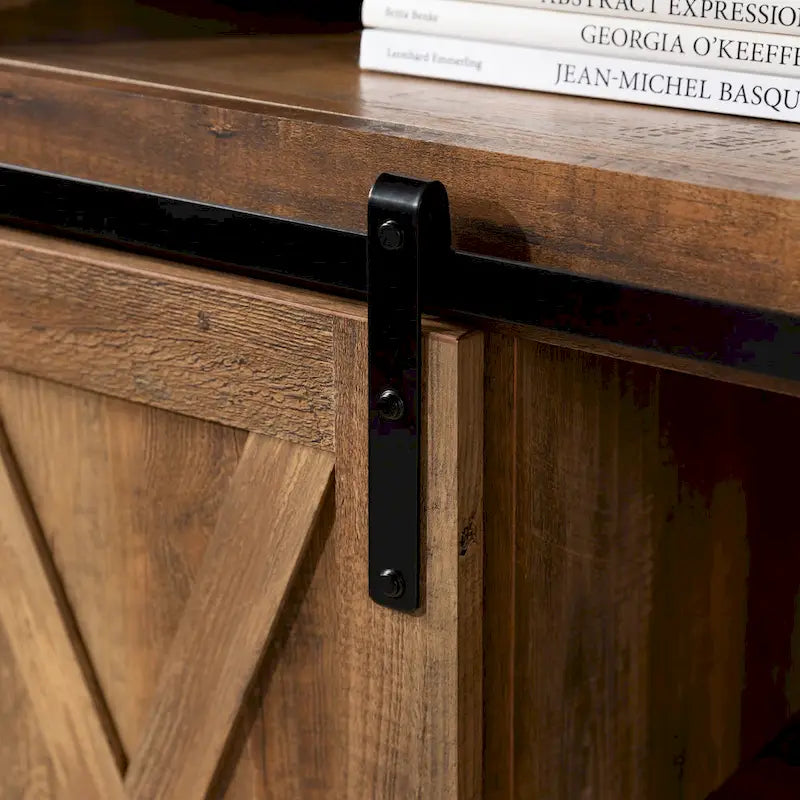 Middlebrook 52-inch Highboy Sliding Barn Door TV Stand