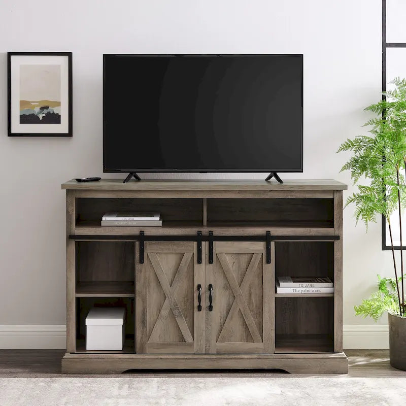 Middlebrook 52-inch Highboy Sliding Barn Door TV Stand