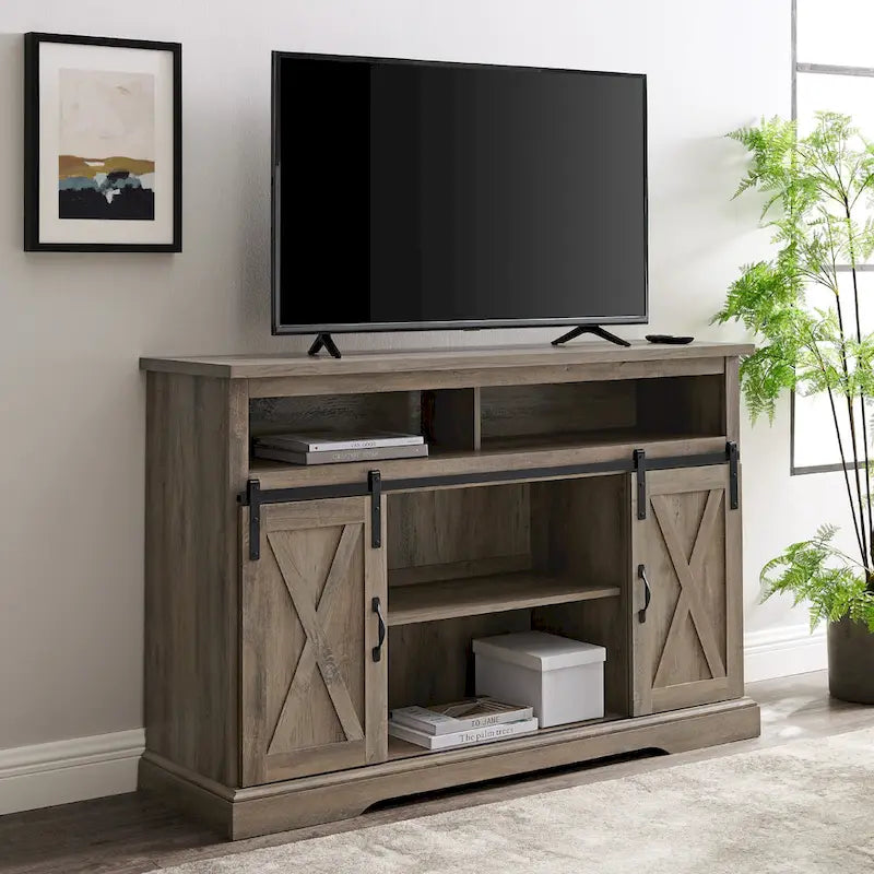 Middlebrook 52-inch Highboy Sliding Barn Door TV Stand