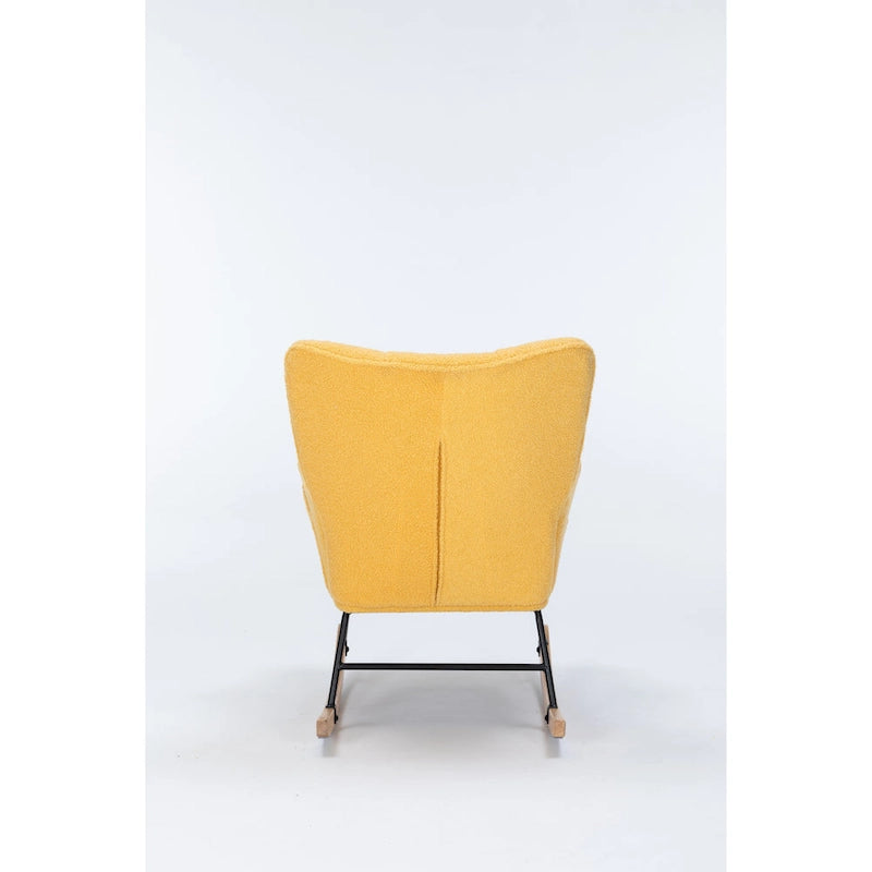 Rocking Chair Wingback Chair Modern Rocking Accent Chairs Glider Recliner for Living Room, Nursery, Bedroom