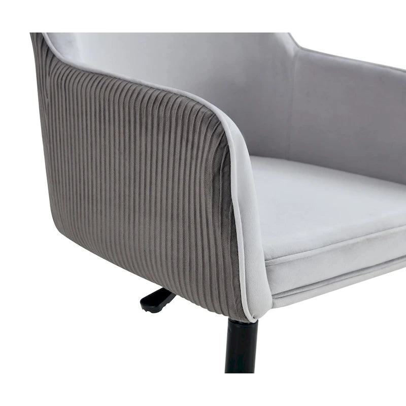 Antique Dark Grey Modern 25.6 Swivel Desk Chair