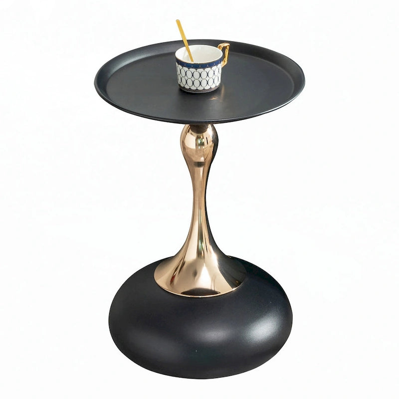 small round side table for small space