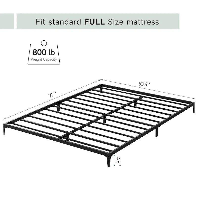 Metal Bed Frame, Low Platform Bed Frames