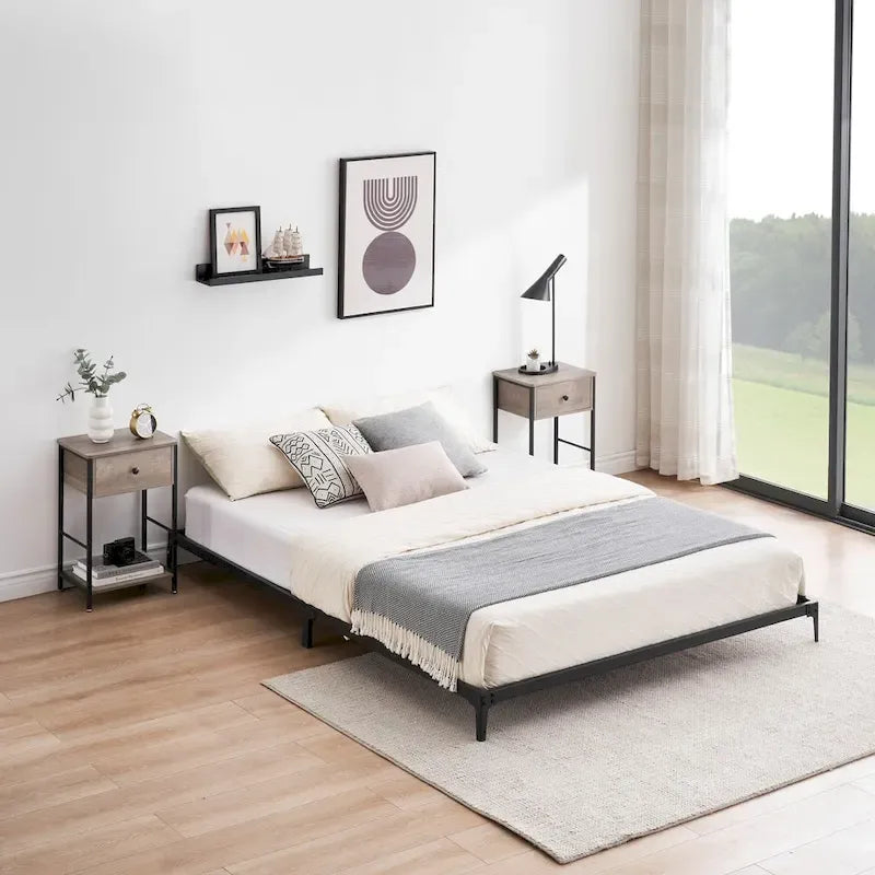 Metal Bed Frame, Low Platform Bed Frames