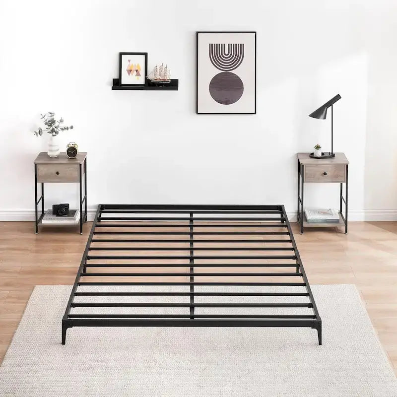 Metal Bed Frame, Low Platform Bed Frames