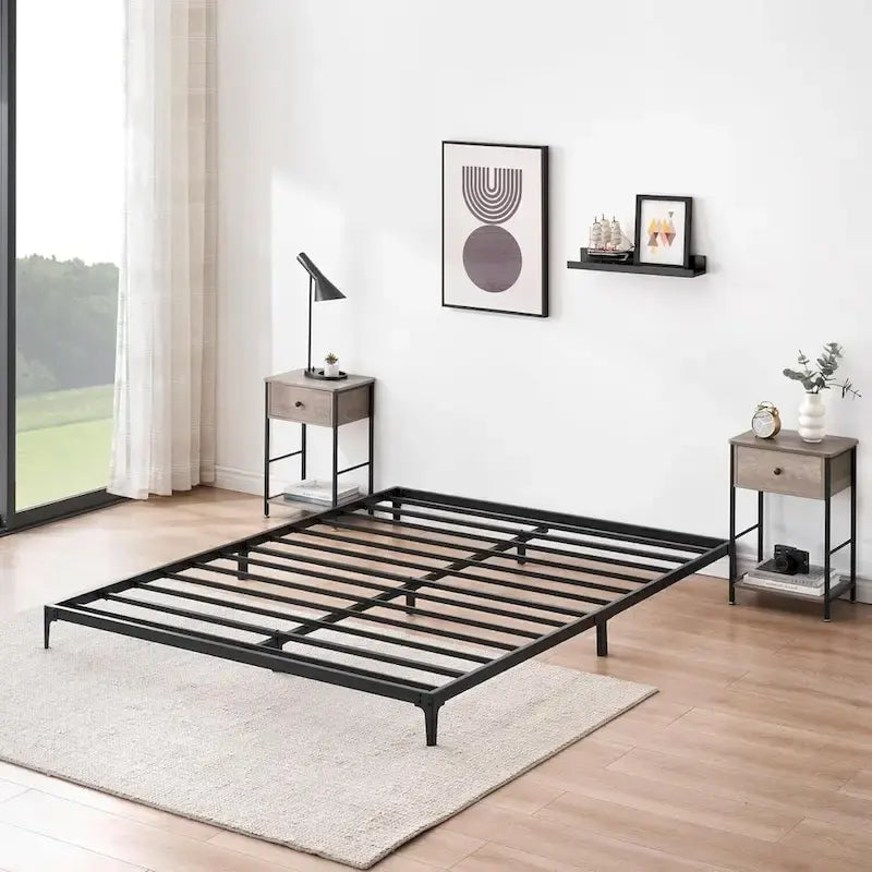 Metal Bed Frame, Low Platform Bed Frames