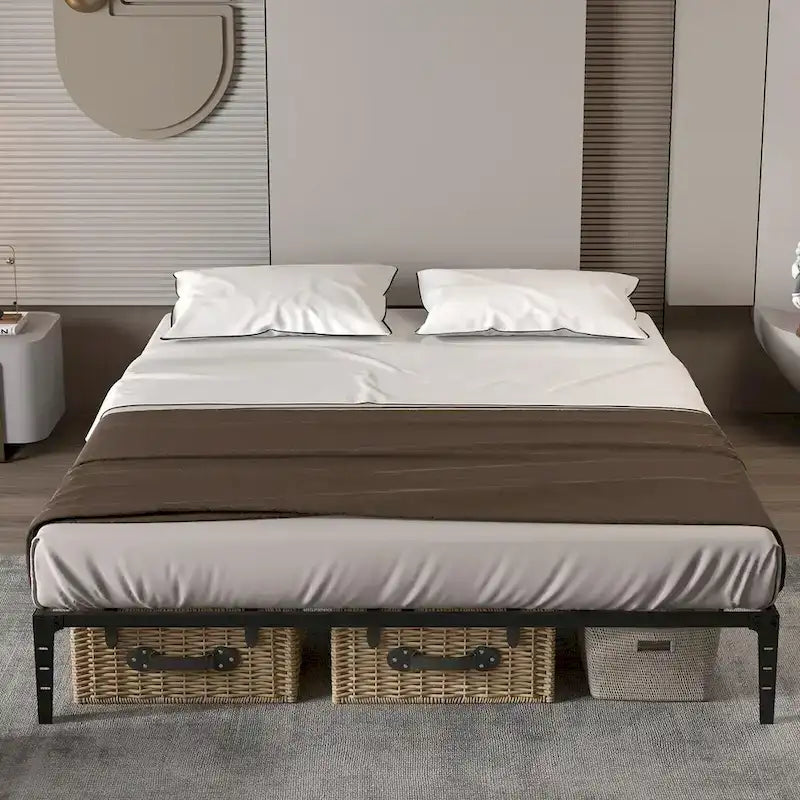 Metal Bed Frame, Low Platform Bed Frames