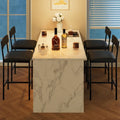 Bar Stools Set of 4, Kitchen Bar Stools with Footrest