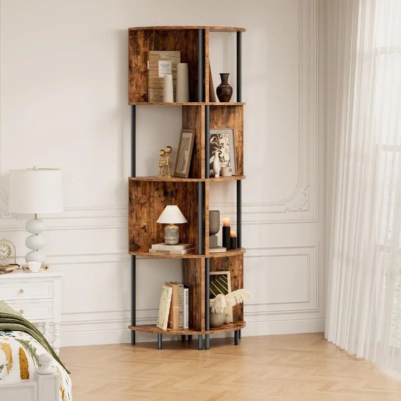 Corner Shelf Stand - 11.8D x 11.8W x 58.2H