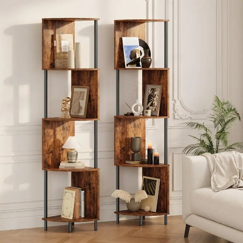 Corner Shelf Stand - 11.8D x 11.8W x 58.2H
