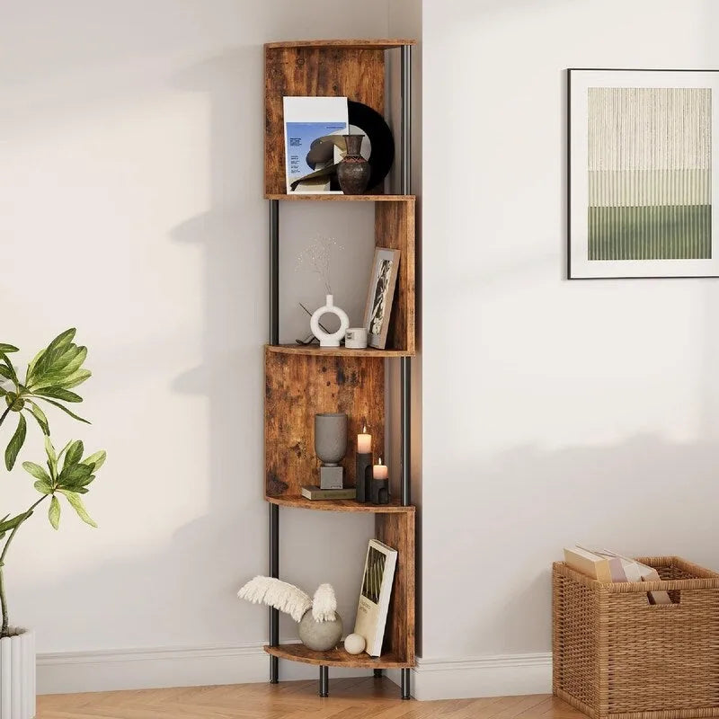 Corner Shelf Stand - 11.8D x 11.8W x 58.2H