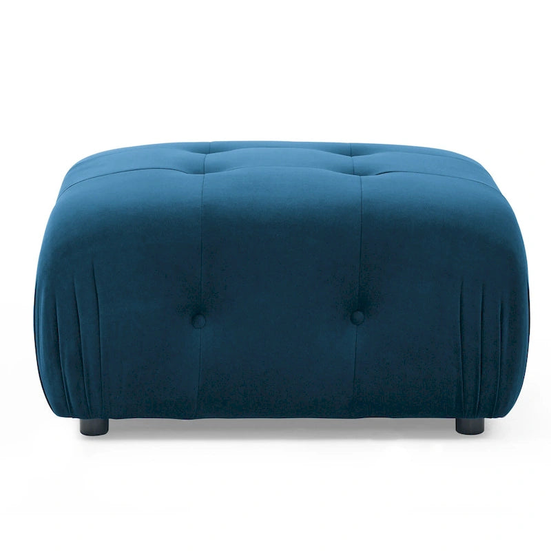 Blue 93 Modular L-Shaped 4-Seat Sectional Sofa with Reversible Ottoman