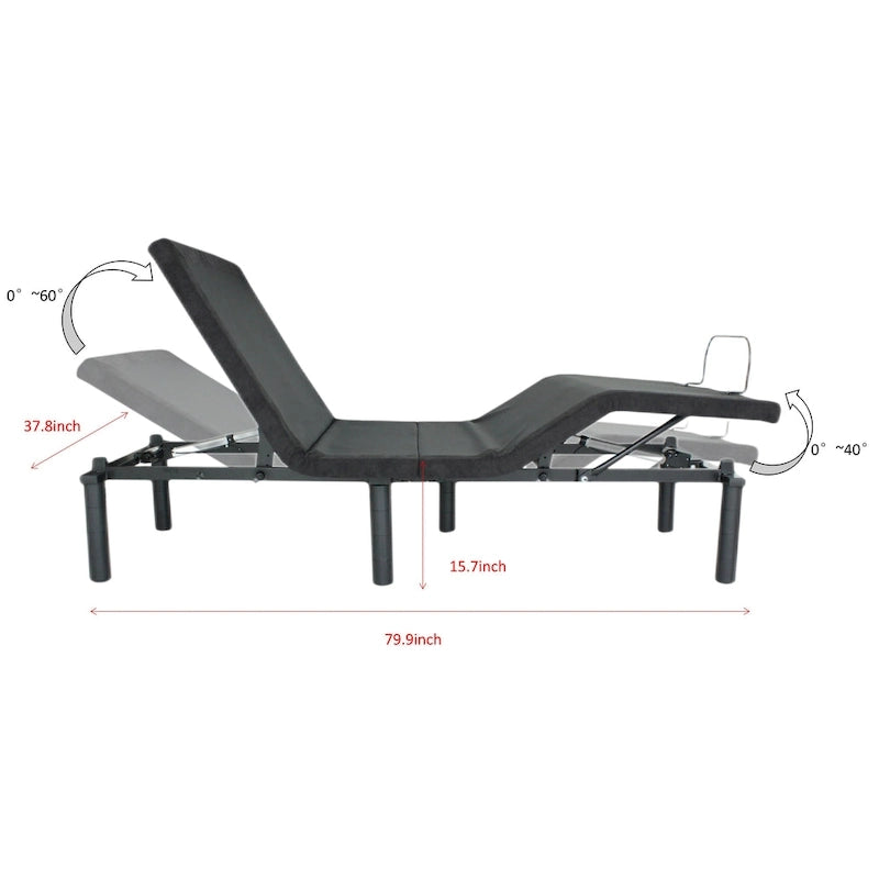 Adjustable Electric Bed Base with Remote Control