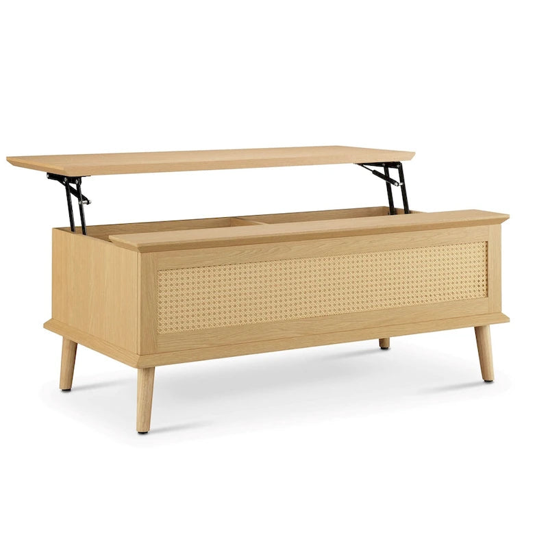 Chelsea Square Teagan Rattan Lift-Top Coffee Table with Storage - 42 x 17