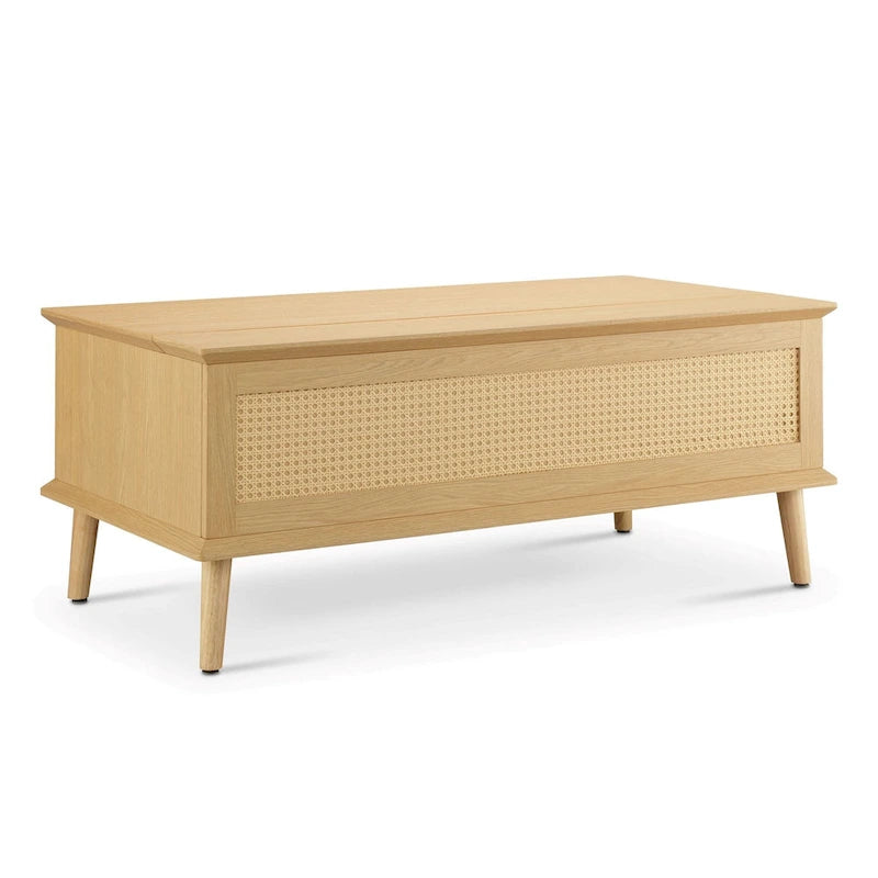 Chelsea Square Teagan Rattan Lift-Top Coffee Table with Storage - 42 x 17