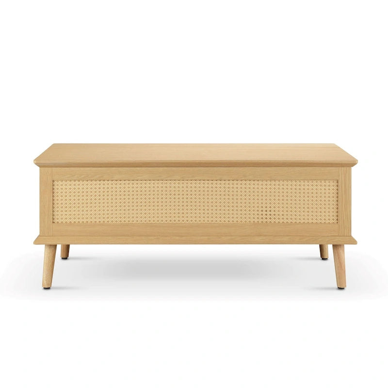 Chelsea Square Teagan Rattan Lift-Top Coffee Table with Storage - 42 x 17