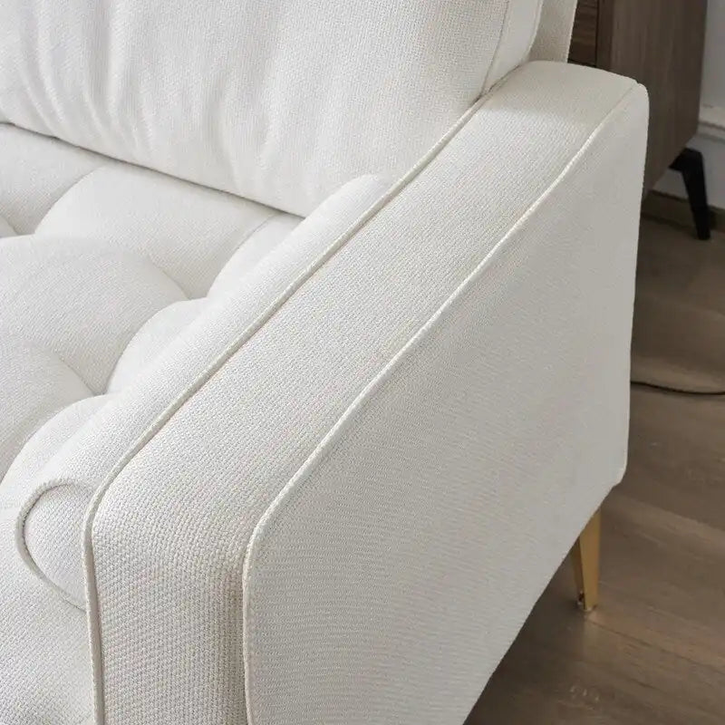 3-Seater Golden Tripod Legs Indoor Modular Sofa