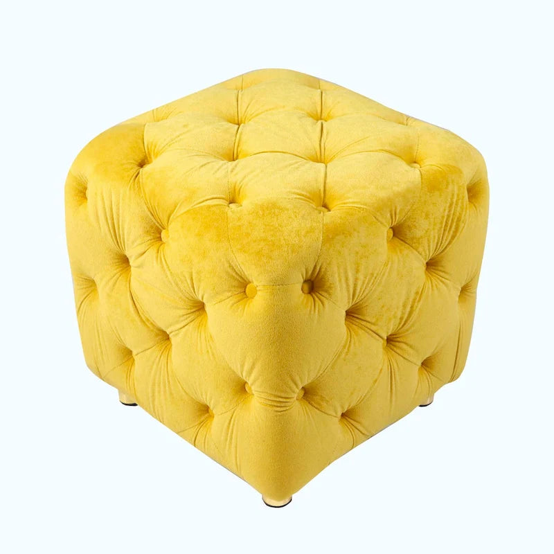 Soft Foot Stool,Dressing Makeup Chair,Upholstered Ottoman