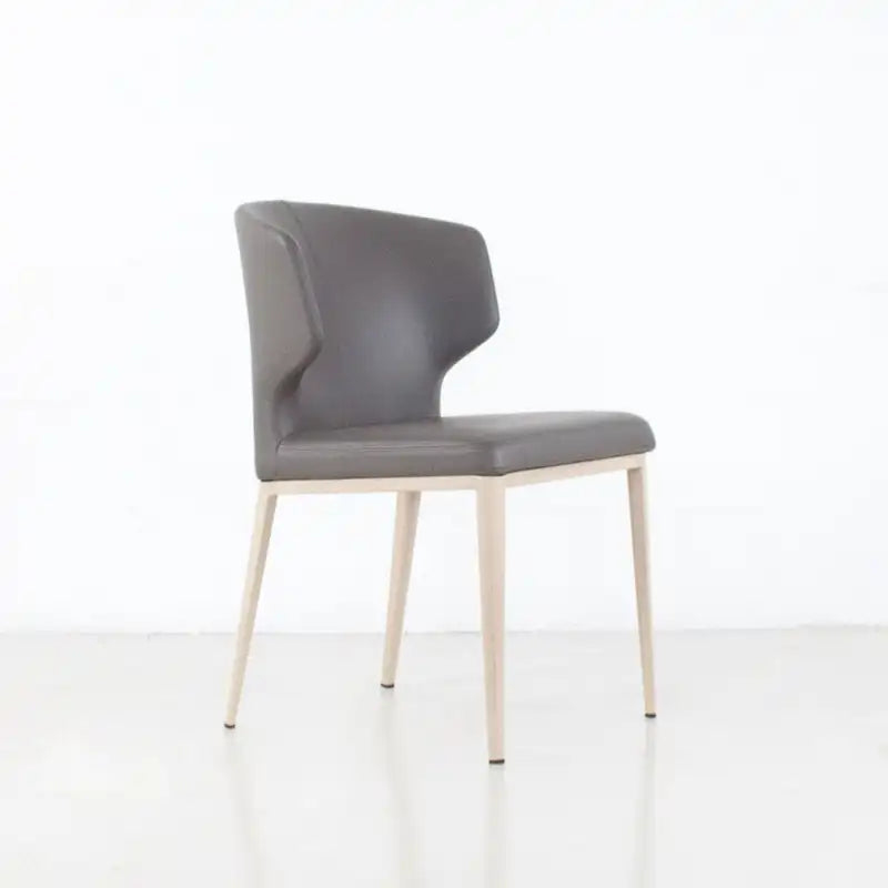 Cabo Mid-century Modern Faux Leather Wingback Dining Chair