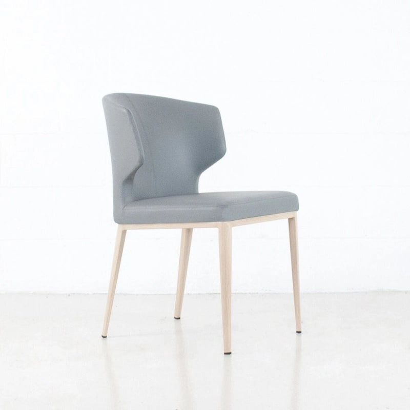 Cabo Mid-century Modern Faux Leather Wingback Dining Chair