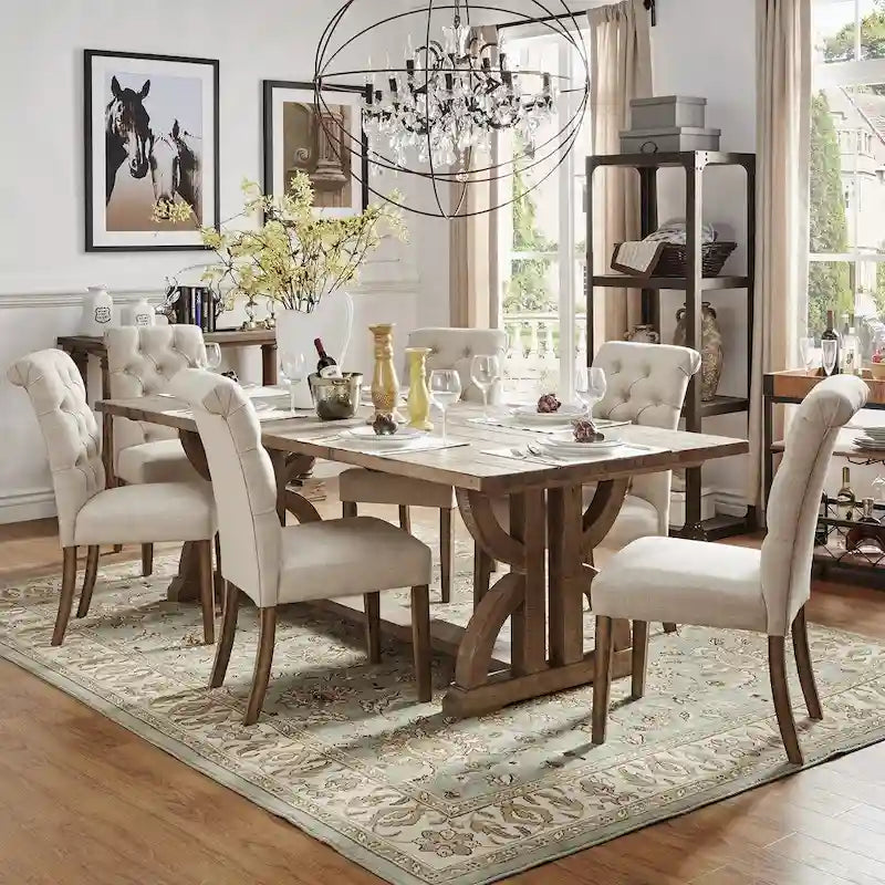 Paloma Reclaimed Wood Rectangular Dining Set by iNSPIRE Q Artisan