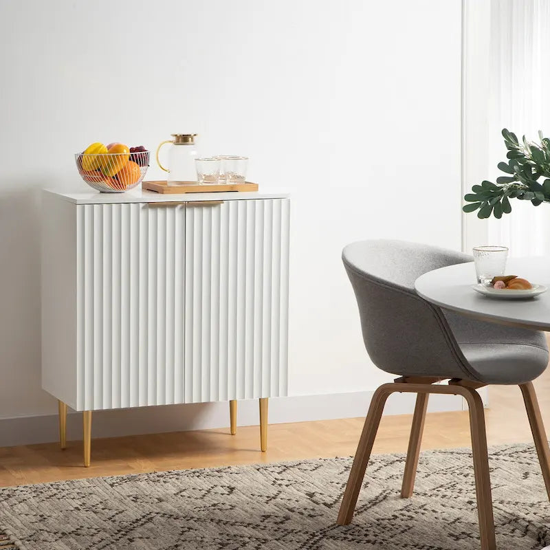 SICOTAS Sideboard Buffet Storage Cabinet with Adjustable Shelves - N/A