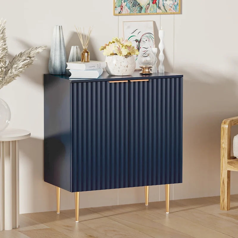 SICOTAS Sideboard Buffet Storage Cabinet with Adjustable Shelves - N/A