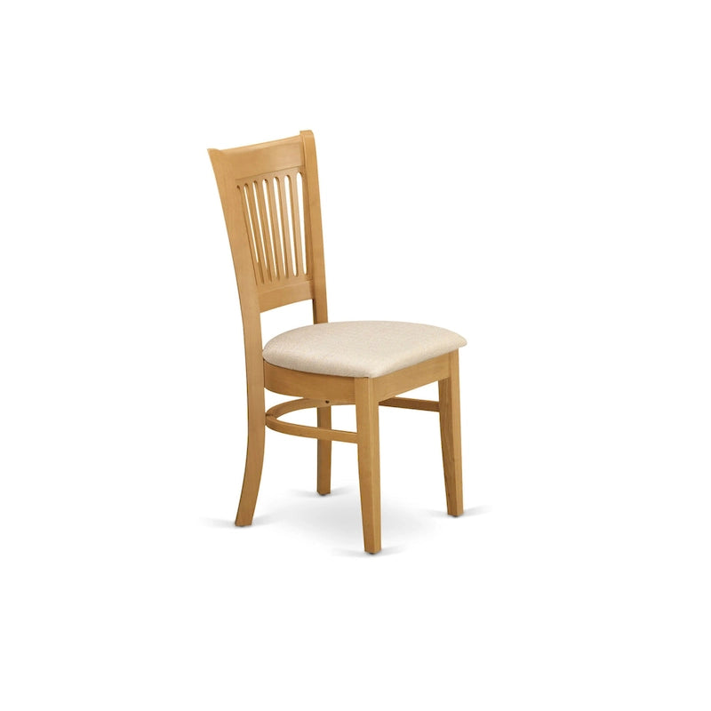 East West Furniture Dinette Set Contains a Round Dining Table with Dropleaf and Dining Room Chairs, (Pieces & Seat Options)