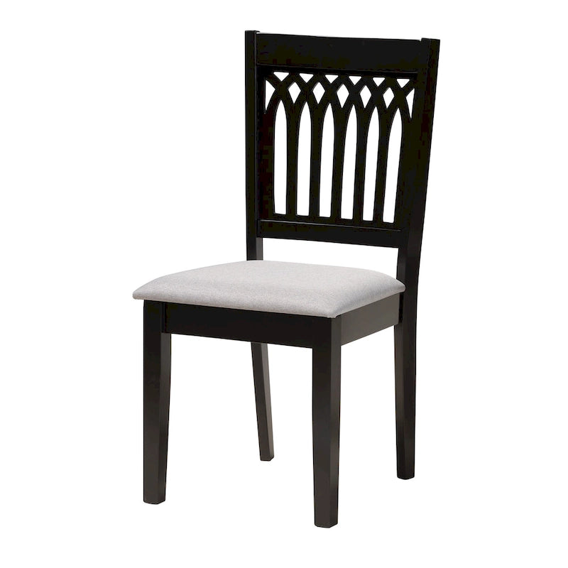 Genesis Modern styled Fabric and Wood Dining Set